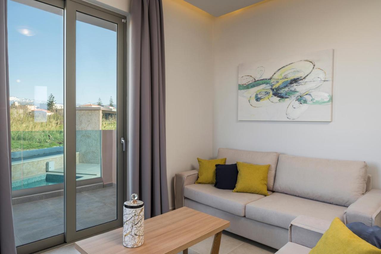 Aegean Breeze Luxury Apartments Next To The Sea Maleme  Bagian luar foto