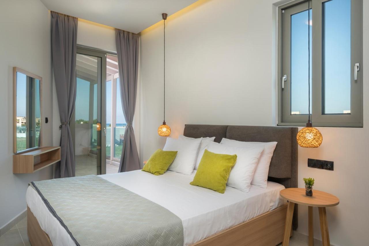 Aegean Breeze Luxury Apartments Next To The Sea Maleme  Bagian luar foto
