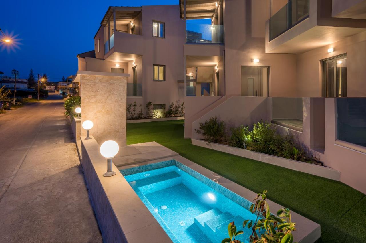 Aegean Breeze Luxury Apartments Next To The Sea Maleme  Bagian luar foto